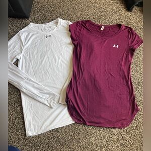 2 Women’s Under Armour Shirts